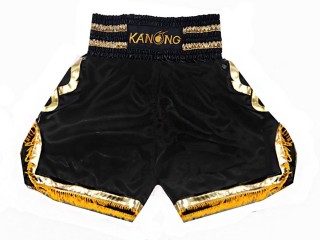 Kanong Bokseshorts Boxing Shorts : KNBSH-201-Sort-Guld